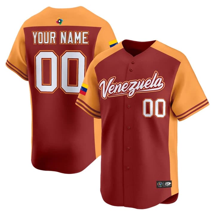 Team Venezuela World Baseball Classic Vapor Premier Custom Jersey - 2026 Roster - All   Stitched