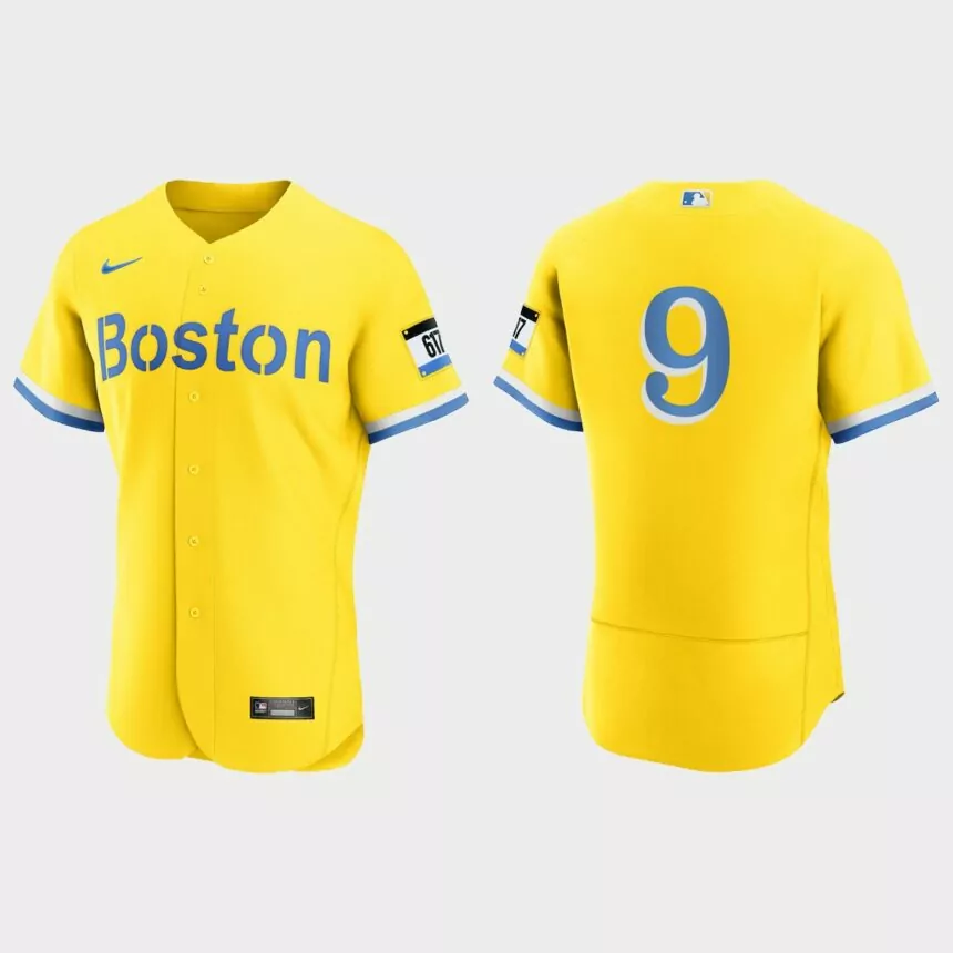 Ted Williams Boston Red Sox 2021 City Connect Authentic Jersey – Gold Light Blue
