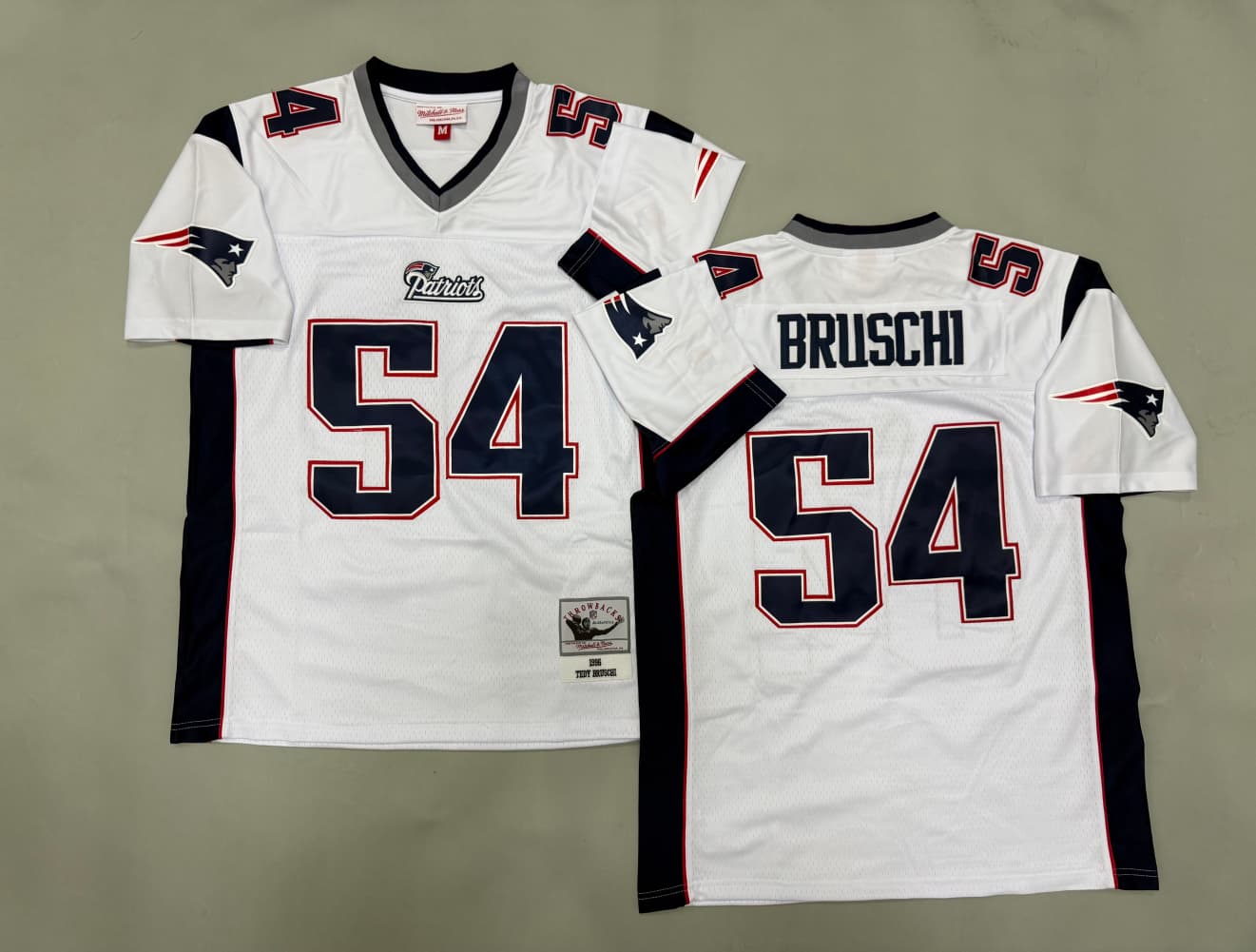 Tedy Bruschi  #54 New England Patriots Mens Mitchell  & Ness  Legacy Jersey