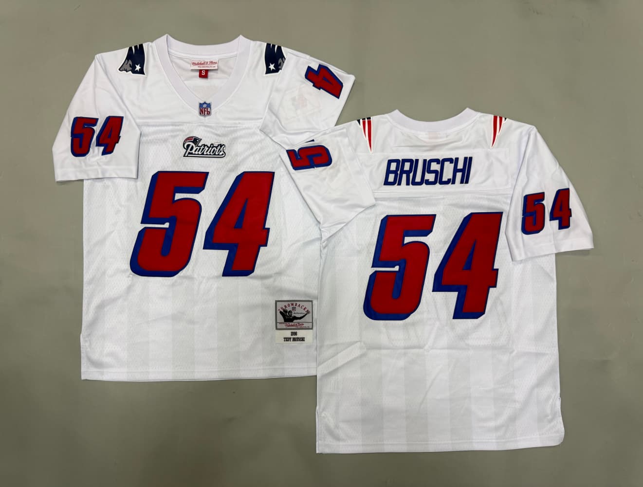 Tedy Bruschi  #54 New England Patriots Mens Mitchell  & Ness Legacy Jersey