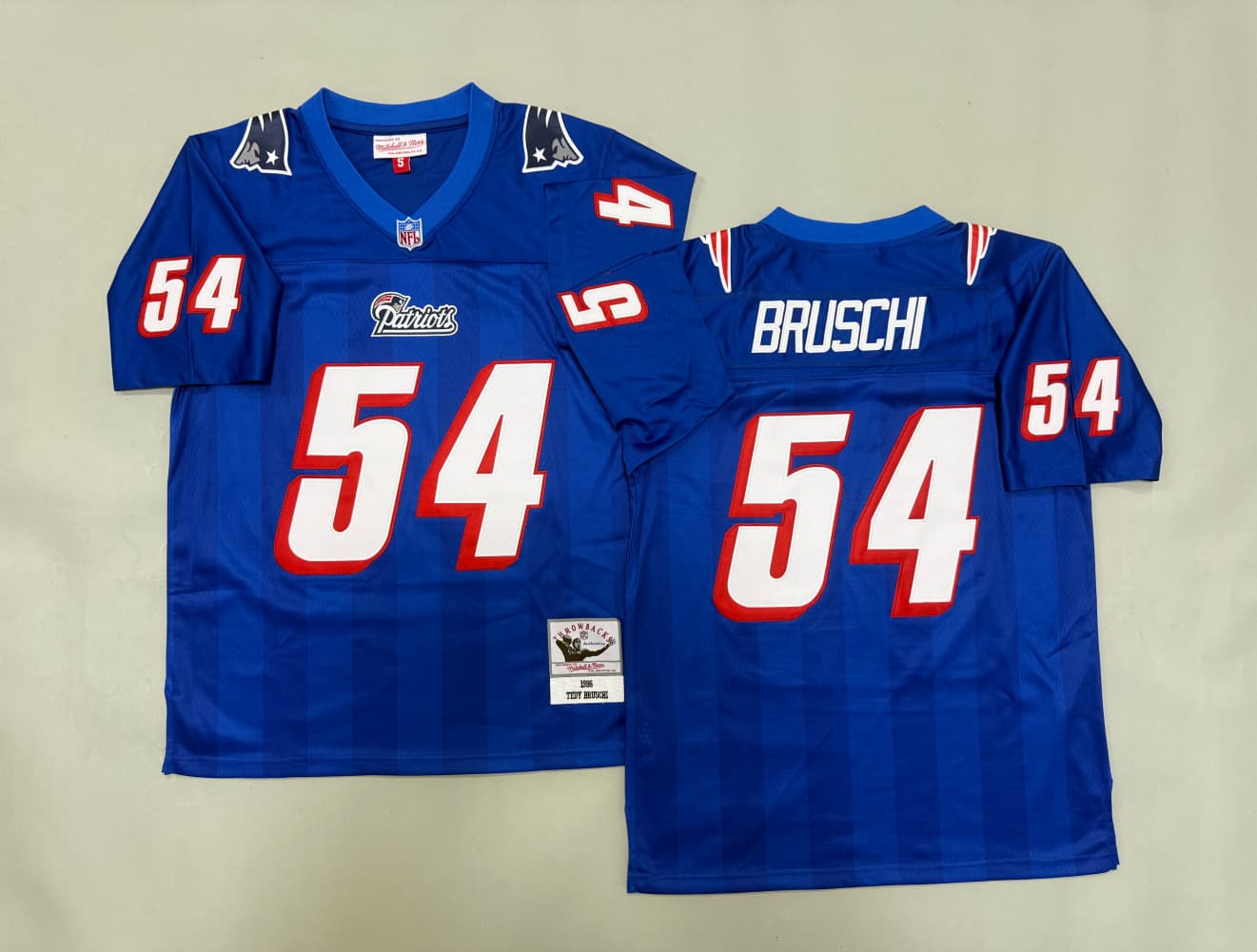 Tedy Bruschi  #54 New England Patriots Mens Mitchell & Ness    Legacy Jersey