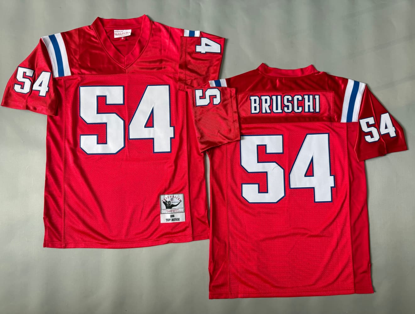 Tedy Bruschi  #54 New England Patriots Mens Mitchell & Ness  Legacy Jersey