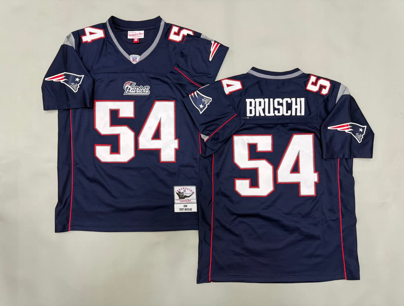 Tedy Bruschi  #54 New England Patriots Mens Mitchell & Ness Legacy Jersey
