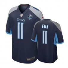Tennessee Titans #11 Luke Falk 20th Anniversary Game Navy Jersey