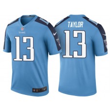 Tennessee Titans #13 Taywan Taylor Light Blue Color Rush Legend Jersey