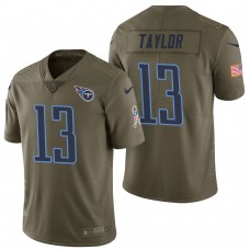 Tennessee Titans #13 Taywan Taylor Olive 2017 Salute to Service Limited Jersey