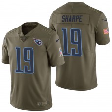 Tennessee Titans #19 Tajae Sharpe Olive 2017 Salute to Service Limited Jersey