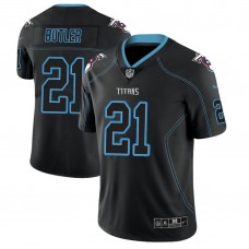 Tennessee Titans #21 Malcolm Butler 2018 Lights Out Color Rush Limited Black Jersey