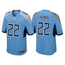 Tennessee Titans #22 Derrick Henry Light Blue 2018 Game Jersey