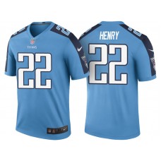 Tennessee Titans #22 Derrick Henry Light Blue Color Rush Legend Jersey