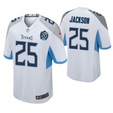 Tennessee Titans #25 Adoree' Jackson White 20th Anniversary Game Jersey
