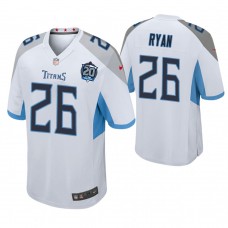 Tennessee Titans #26 Logan Ryan White 20th Anniversary Game Jersey