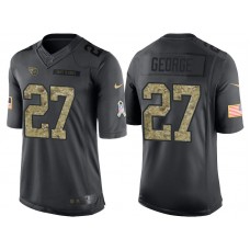 Tennessee Titans #27 Eddie George Camo Anthracite 2016 Salute to Service Limited Jersey