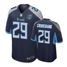 Tennessee Titans #29 Dane Cruikshank 20th Anniversary Game Navy Jersey