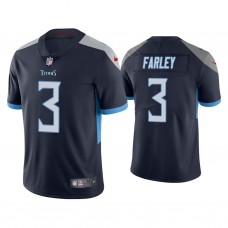 Tennessee Titans #3 Caleb Farley Navy 2021 NFL Draft Vapor Limited Jersey
