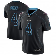 Tennessee Titans #4 Ryan Succop 2018 Lights Out Color Rush Limited Black Jersey