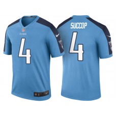 Tennessee Titans #4 Ryan Succop Blue Color Rush Legend Jersey