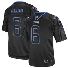 Tennessee Titans #6 Brett Kern Game Lights Black Jersey