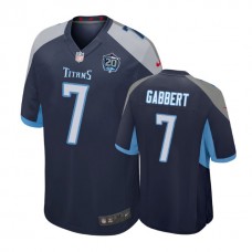 Tennessee Titans #7 Blaine Gabbert 20th Anniversary Game Navy Jersey