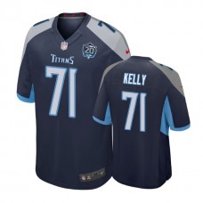 Tennessee Titans #71 Dennis Kelly 20th Anniversary Game Navy Jersey