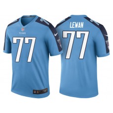 Tennessee Titans #77 Taylor Lewan Light Blue Color Rush Legend Jersey