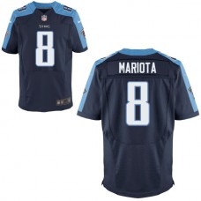 Tennessee Titans #8 Marcus Mariota Elite Navy Jersey
