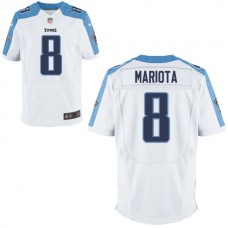 Tennessee Titans #8 Marcus Mariota Elite White Jersey