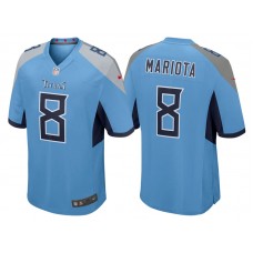 Tennessee Titans #8 Marcus Mariota Light Blue 2018 Game Jersey