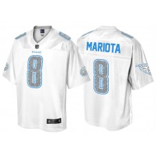 Tennessee Titans #8 Marcus Mariota Pro Line White Out Fashion Jersey