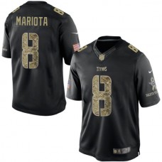 Tennessee Titans #8 Marcus Mariota Salute To Service Black Jersey