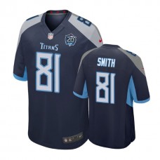 Tennessee Titans #81 Jonnu Smith 20th Anniversary Game Navy Jersey