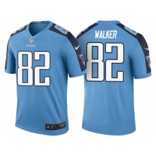 Tennessee Titans #82 Delanie Walker Light Blue Color Rush Legend Jersey