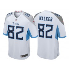 Tennessee Titans #82 Delanie Walker White 2018 Game Jersey