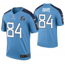 Tennessee Titans #84 Corey Davis Light Blue 20th Anniversary Color Rush Legend Jersey