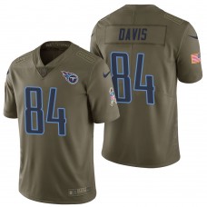Tennessee Titans #84 Corey Davis Olive 2017 Salute to Service Limited Jersey
