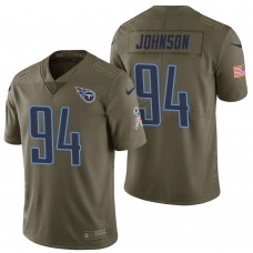 Tennessee Titans #94 Austin Johnson Olive 2017 Salute to Service Limited Jersey