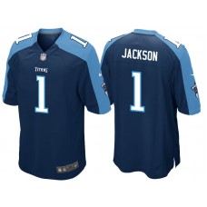 Tennessee Titans Adoree' Jackson Navy 2017 Draft 2nd First Round Pick Game Jersey