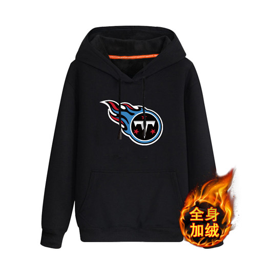 Tennessee Titans Black Men's Winter Thicken NFL Pullover Hoodie