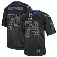 Tennessee Titans Bruce Matthews Game Black Camo Jersey