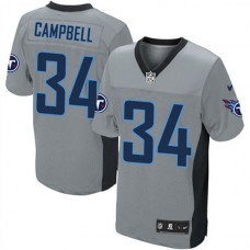 Tennessee Titans Earl Campbell Game Grey Jersey