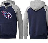 Tennessee Titans Logo Pullover Hoodie Dark Blue & Grey