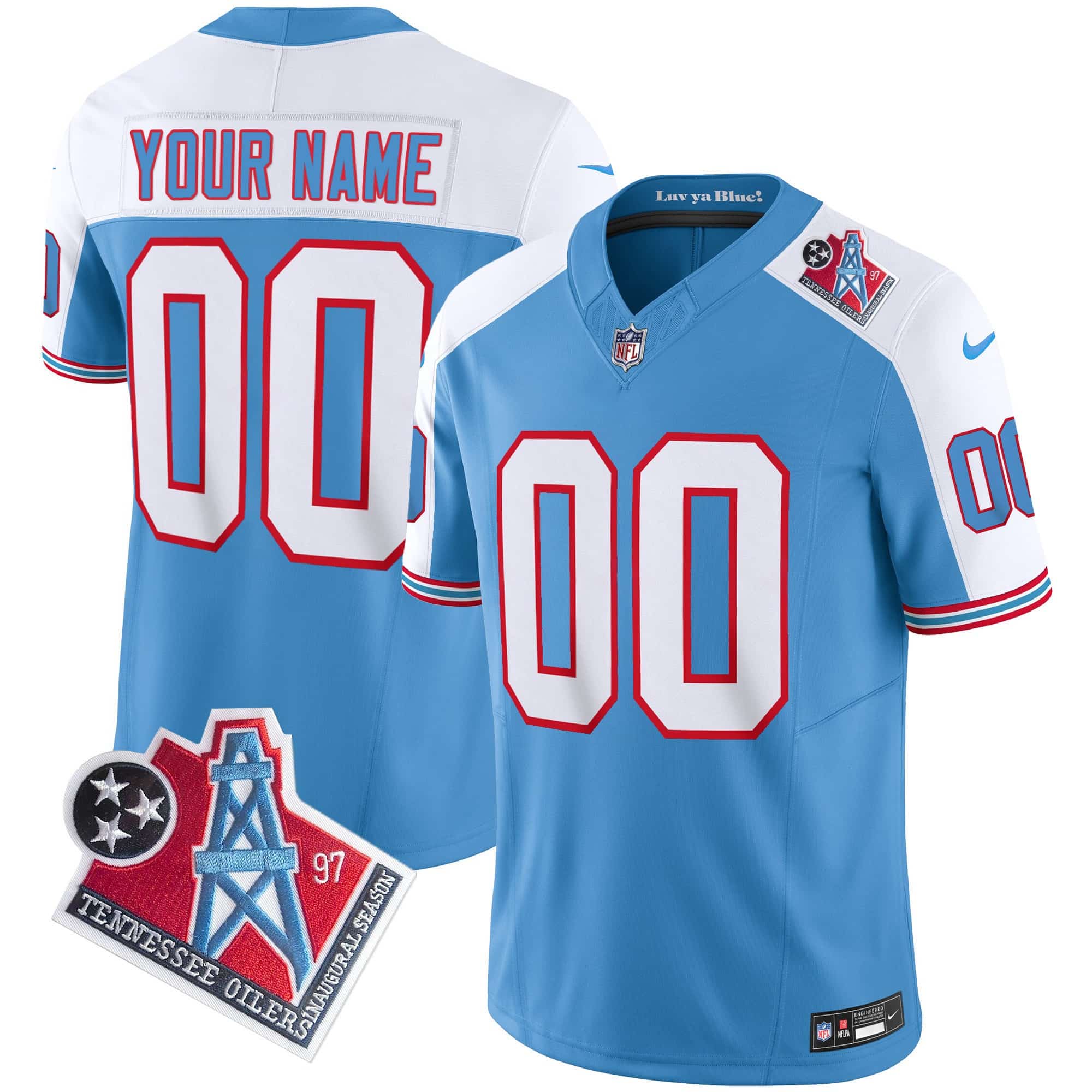 Tennessee Titans Nike Custom Game    Jersey