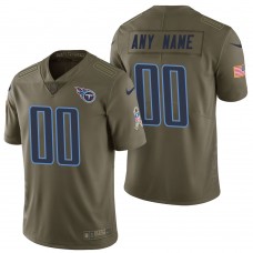 Tennessee Titans Olive 2017 Salute to Service Limited Customized Jersey