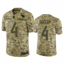 Tennessee Titans Ryan Succop #4 2018 Salute to Service Limited Camo Jersey
