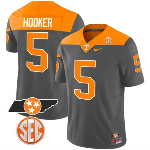 Tennessee Volunteers 2023 Alternate Vapor Limited   Jersey V3 – All Stitched Anthracite#5 Hendon Hooker