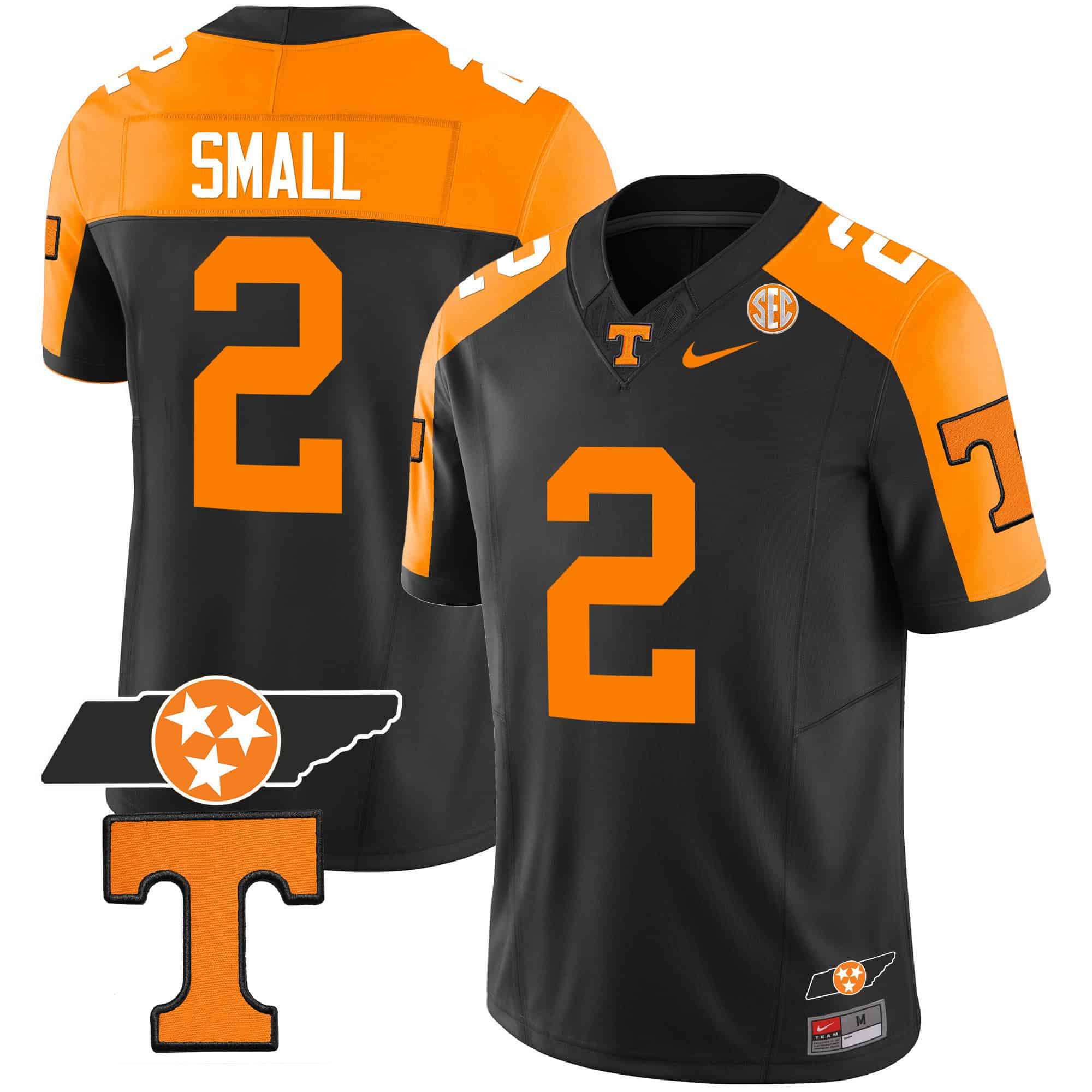 Tennessee Volunteers 2023 Alternate Vapor Limited   Jersey V3 – All StitchedBlack#2 Jabari Small