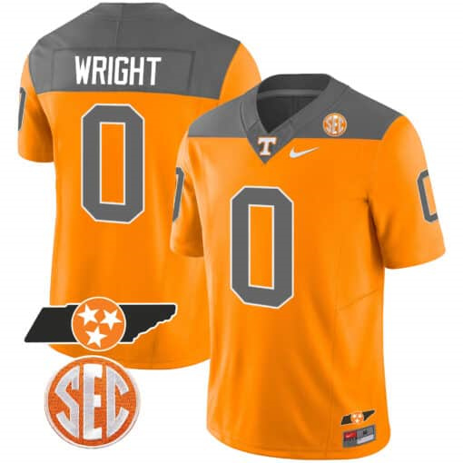 Tennessee Volunteers 2023 Alternate Vapor Limited  Jersey V3 – All Stitched Inverted#0 Jaylen Wright