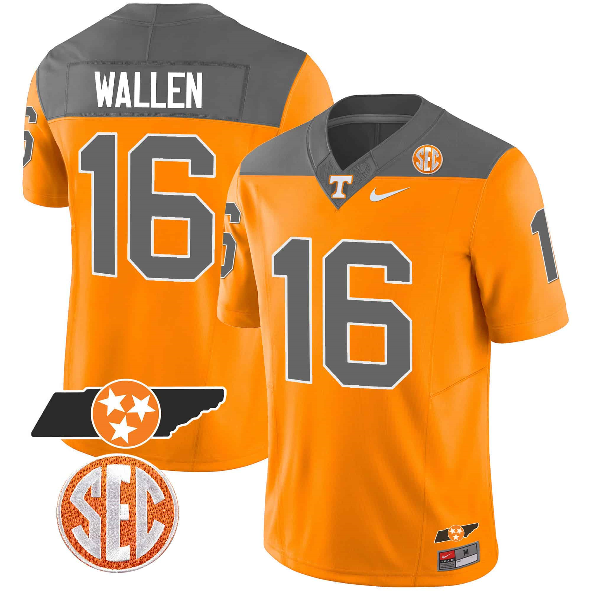 Tennessee Volunteers 2023 Alternate Vapor Limited  Jersey V3 – All Stitched Inverted#16 Morgan Wallen