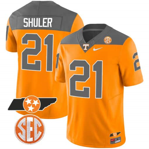 Tennessee Volunteers 2023 Alternate Vapor Limited  Jersey V3 – All Stitched Inverted#21 Navy Shuler