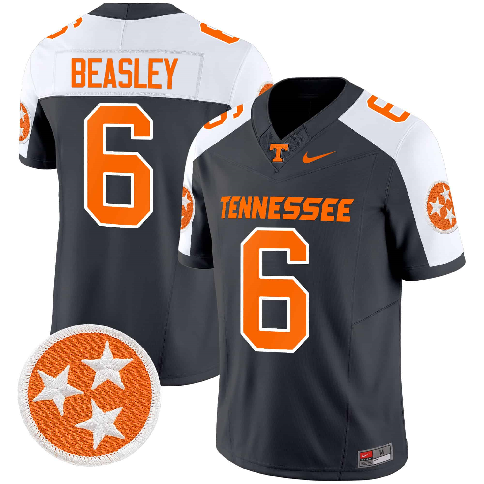 Tennessee Volunteers 2024 Vapor Limited   Jersey – All Stitched Grey Alternate #6 Aaron Beasley